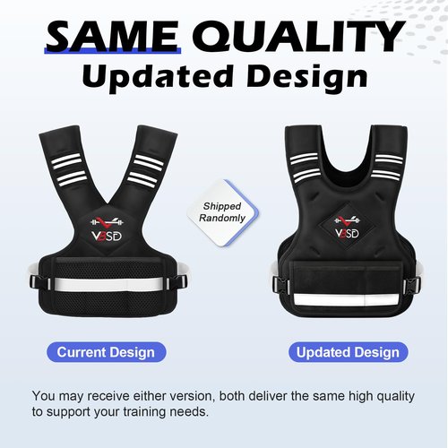 VBSD Adjustable Weighted Vest for Women Men 11-20lb Vest with 6 Ironsand Weights Body Weight Vest with Reflective Strip for Running Walking Strength Training Workouts