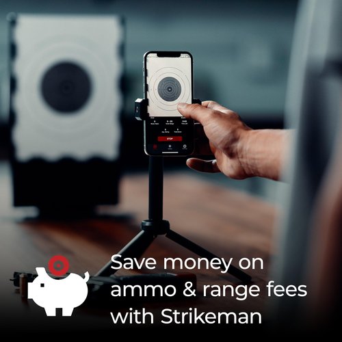 Strikeman 3-Piece Carry Case – Made for the Single-Target Dry-Fire Laser Training System – Keeps Your Shooting Target, Phone Mount & Laser Cartridges Organized & Protected
