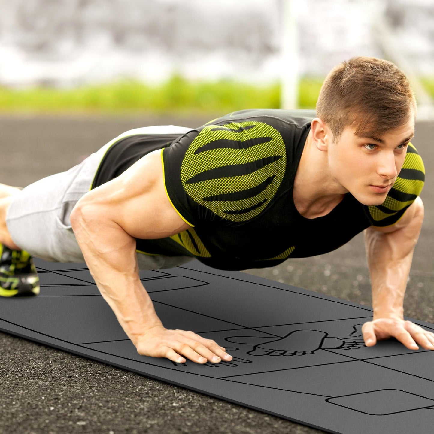 JellyArch 6 x 2.2 ft Surf Mat with Storage Bag Non-slip Rubber Yoga Mat Surf Training Accessories for Women Men Workouts Indoors