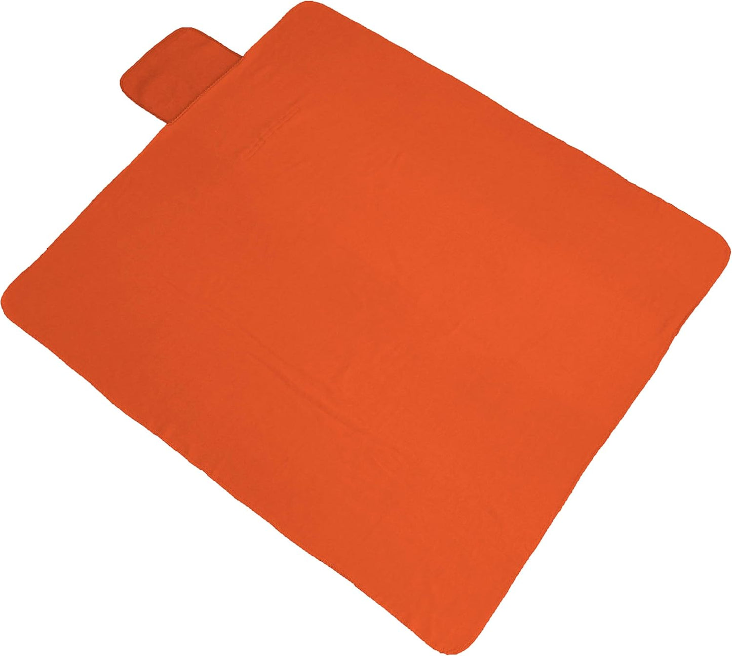 Threadart Portable Sports Stadium Blanket with Carrying Strap | Packable for Travel | Soft Fleece Fabric | 58in x 48in - Red - 5 Colors Available