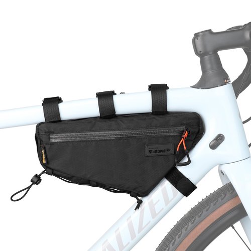 Rhinowalk Bicycle Front Frame Bag Waterproof Bicycle Bag 1.7L Cycling Accessories Nylon Pack Pouch for MTB Road Bike Cycling Commuting and Outdoor Adventures