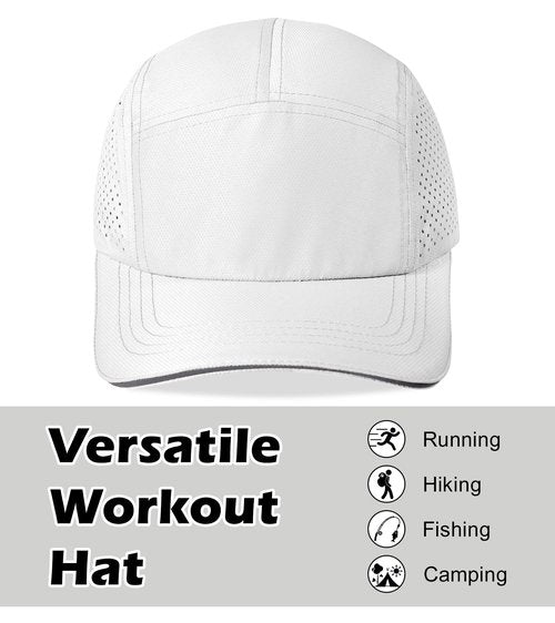 XL XXL Hat Mens Big Head, Performance Golf Hat for Men Women Water-Resistant Sun Hat Adjustable Summer Sport Cap Outwork White