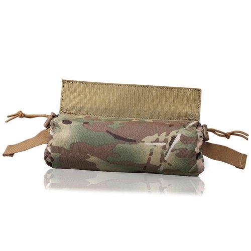 Ifak Medical Trauma Roll Up Drop Bag EMT First Aid Sub Abdominal Carrying Pouch Hook-N-Loop Tactical Dump for Plate Carrier/Chest Rig Vest