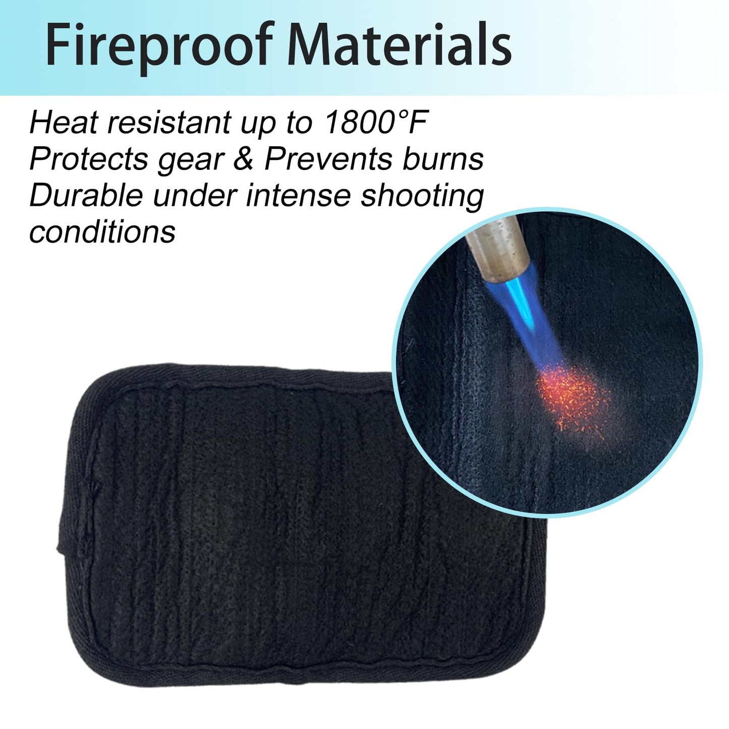 7" Heat Resistant Suppressor Cover with Microfiber Sleeve for Hunting Rifle Fireproof Suppressor Wrap