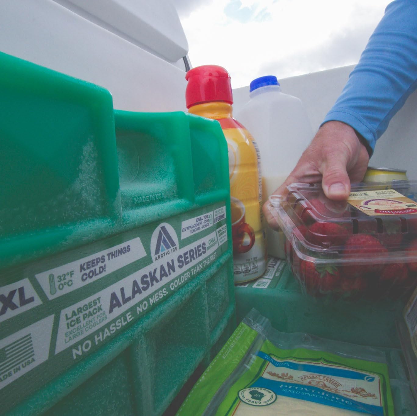 Arctic Ice Alaskan Series Reusable Ice Pack - Long-Lasting, Freezes at 32°F for Food & Drinks