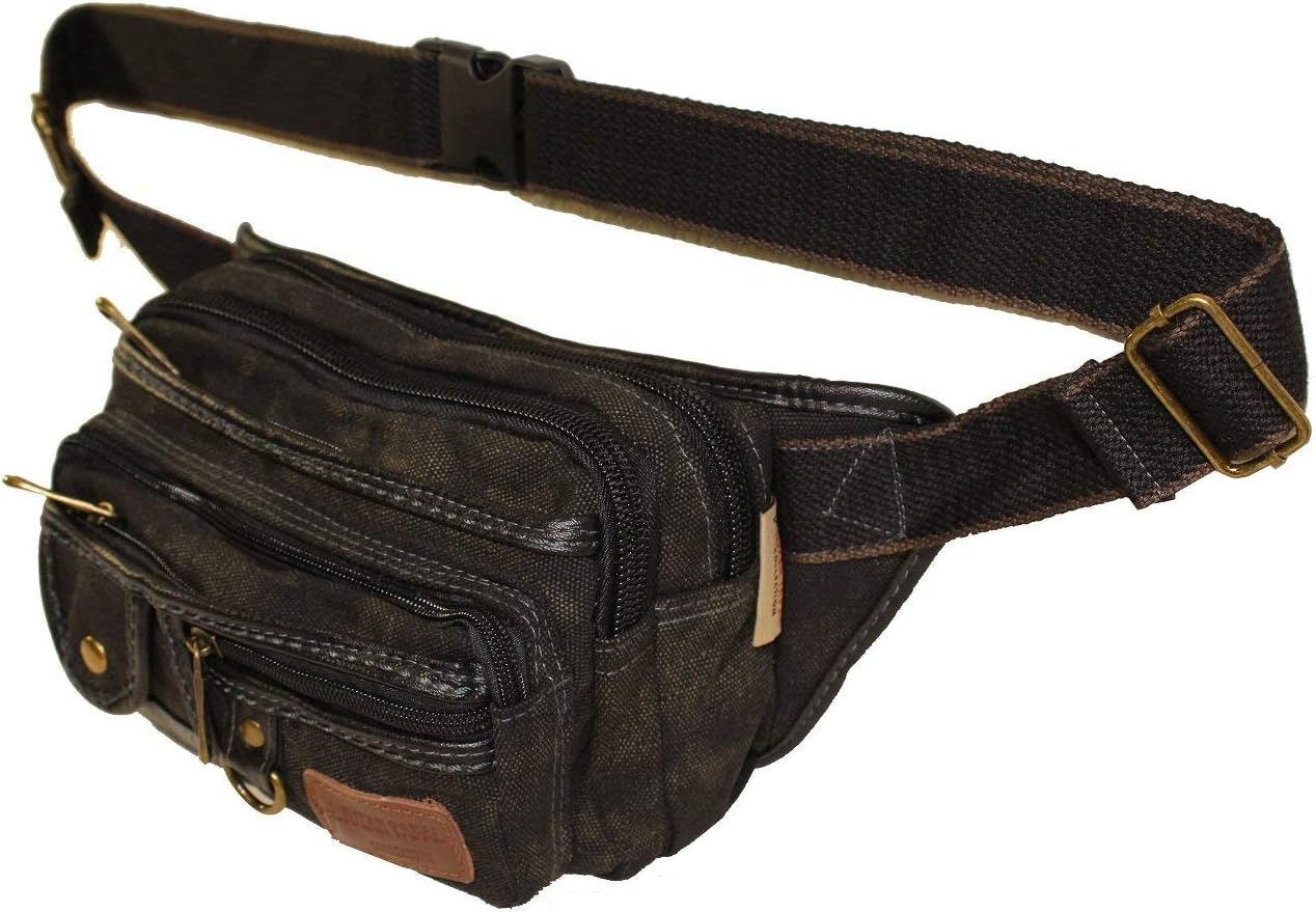 Waist Bag Fanny Pack For Men Travel Pouch For Women Anti Theft Waist Bag Belt Bag Waist Pouch For Travel Workout Running Hiking (Black 1106L)