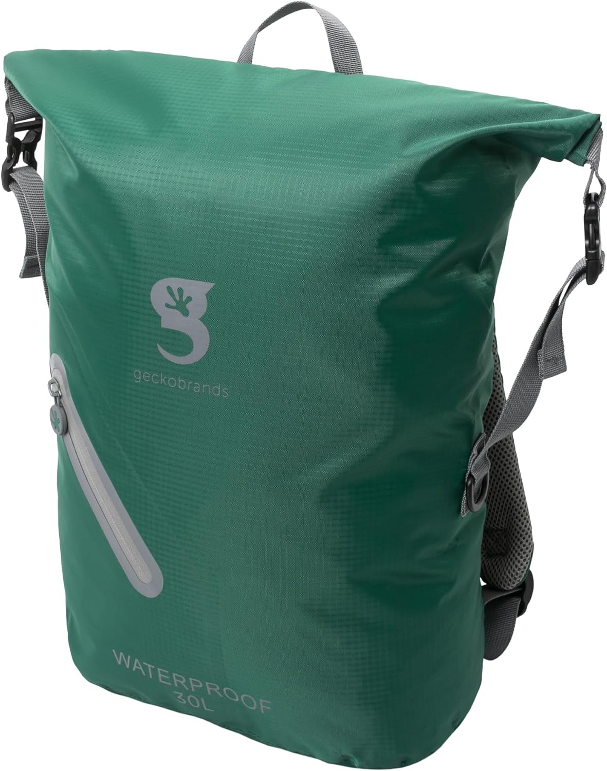 geckobrands Lightweight 30L Waterproof Backpack - Lightweight Watertight Outdoor Bag Hiking Traveling Light Water Activities