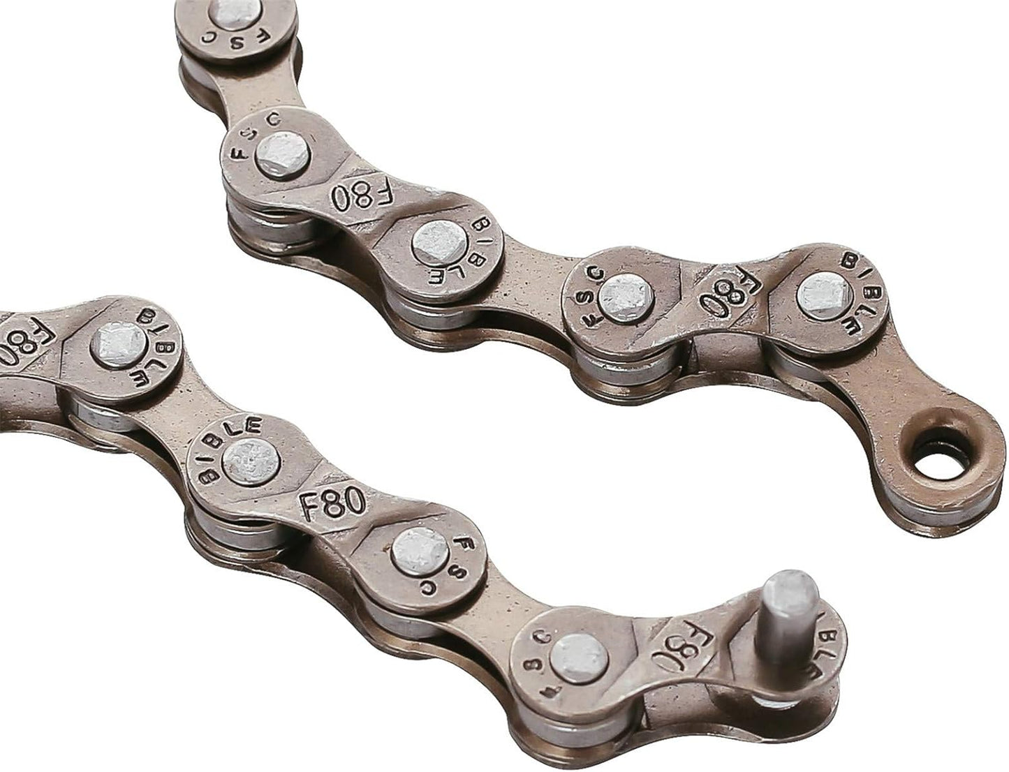 FSC 6,7,8 Speed 116L Bicycle Chains, Silver,Gold (1/2x3/32-Inch)