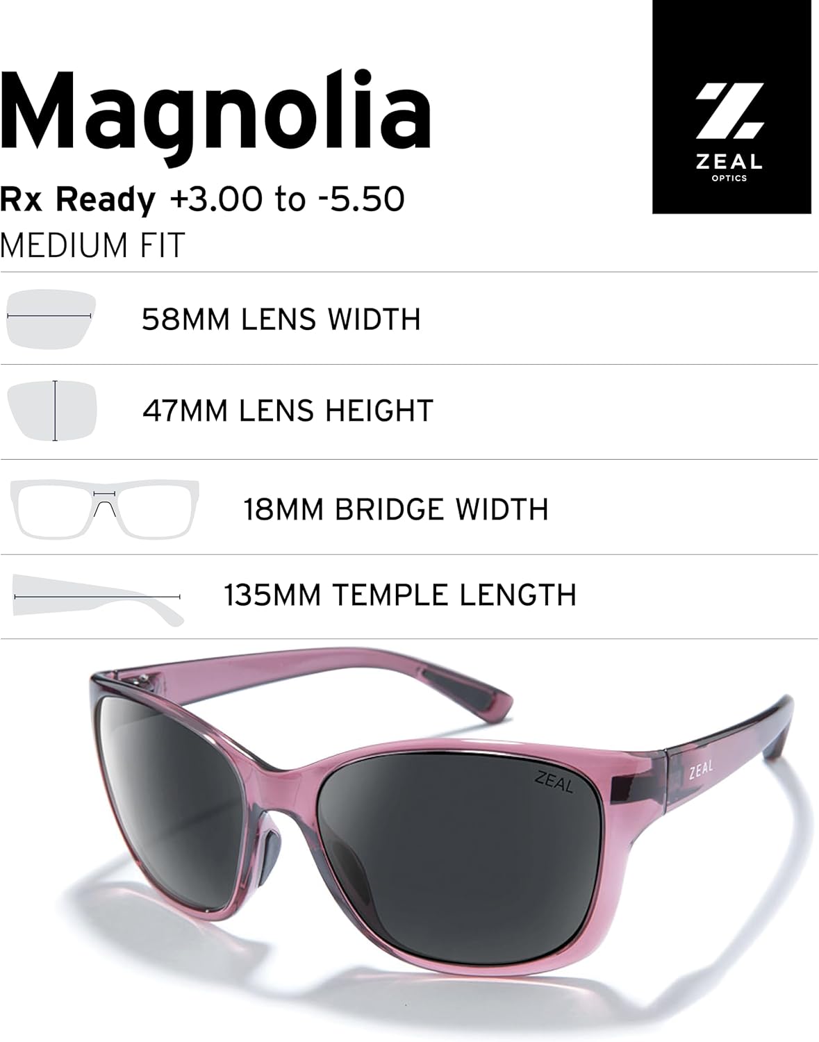 Zeal Optics Magnolia | Plant-Based Polarized Sunglasses for Men & Women