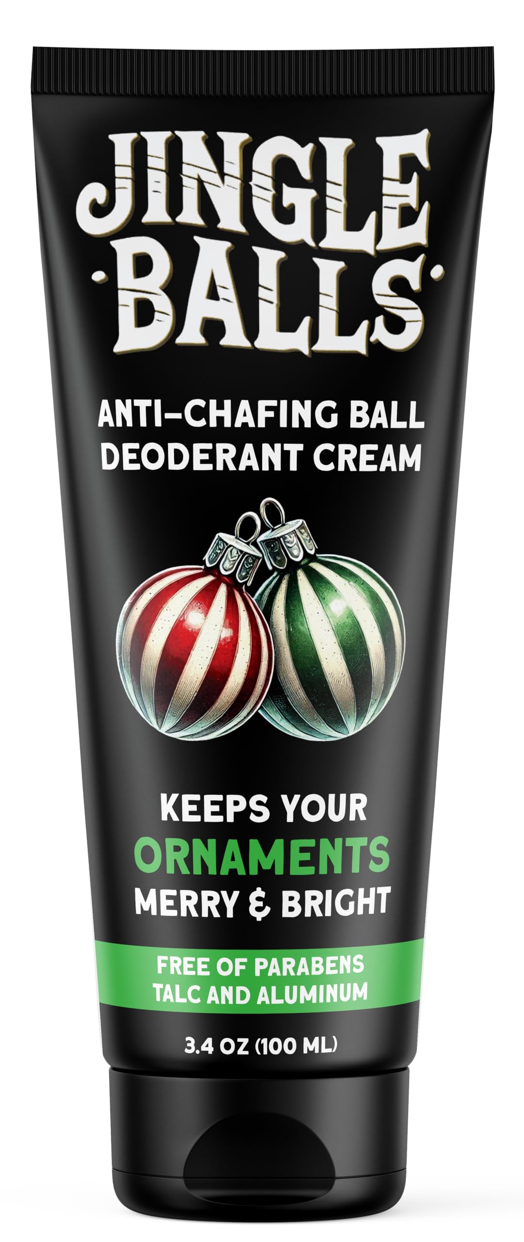 Pelto Jingle Anti-Chafing Cream Ball Deodorant for Men. 2025 Stocking Stuffers for Men Christmas Gifts For Husband Boyfriend, Unique Gifts for Him. White Elephant Gift Dad Boyfriend Secret Santa