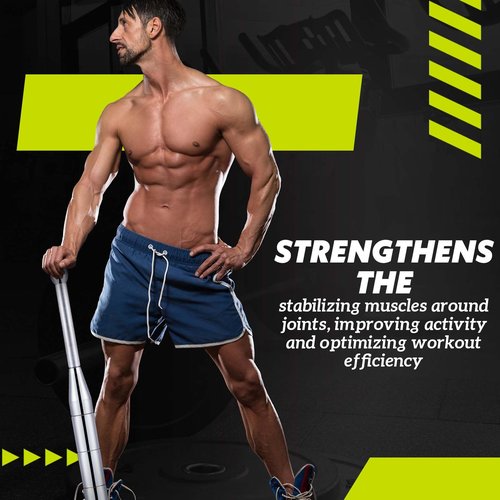 MorningRo 17. 5lb Adjustable Macebell Indian Club for Strength Training Bell 6-in-1 Club Steel for Training Full Body, Muscles, Shoulder, Grips, Forearm Workout in Home Gym Weighted(17.5 Lbs,8kg)