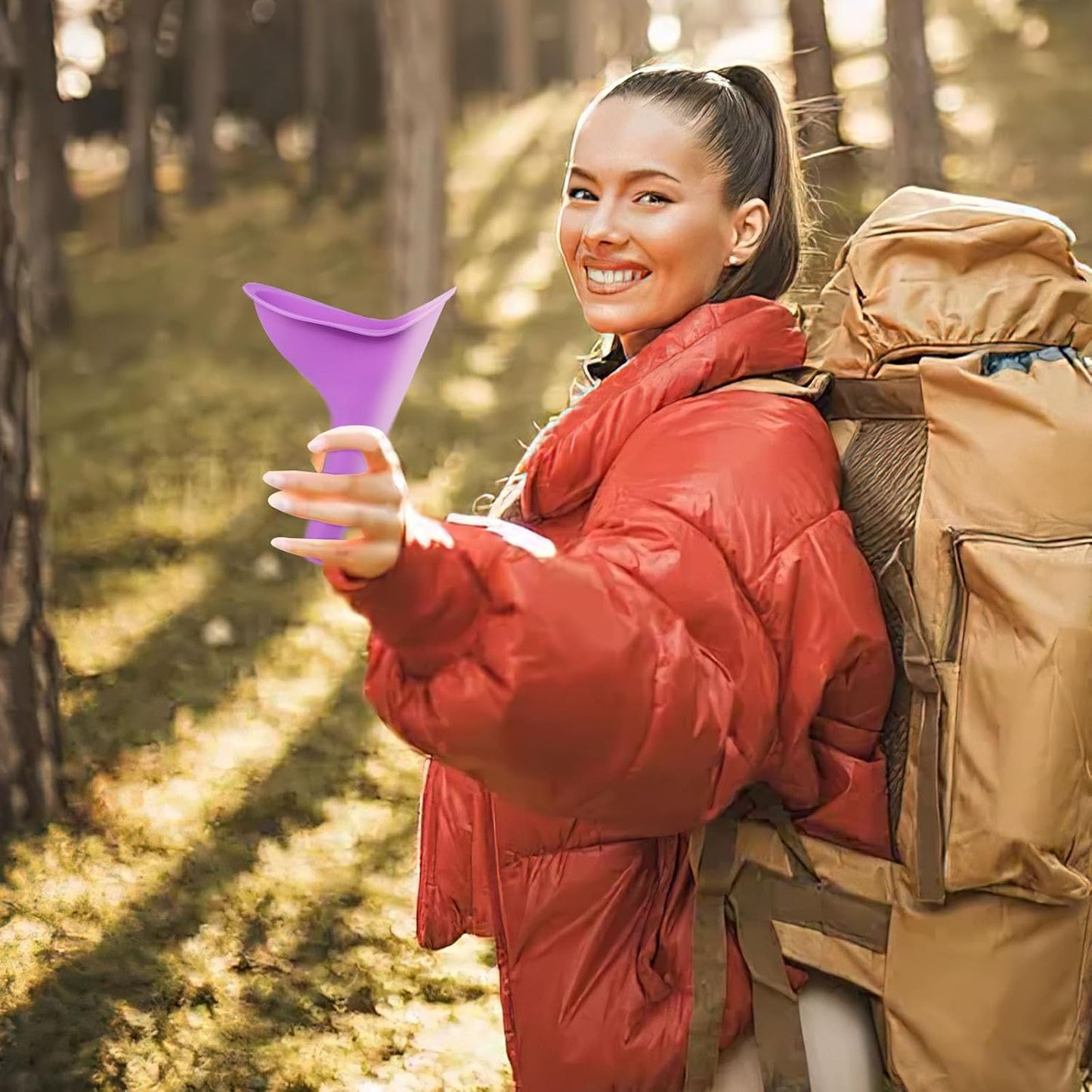 Female Urinal, 4PCS Portable Urination Device Pee Funnel for Travel Camping Hiking, Outdoor Activities, Camping, As a Gift for Women's Equality Day That Benefits Female Health