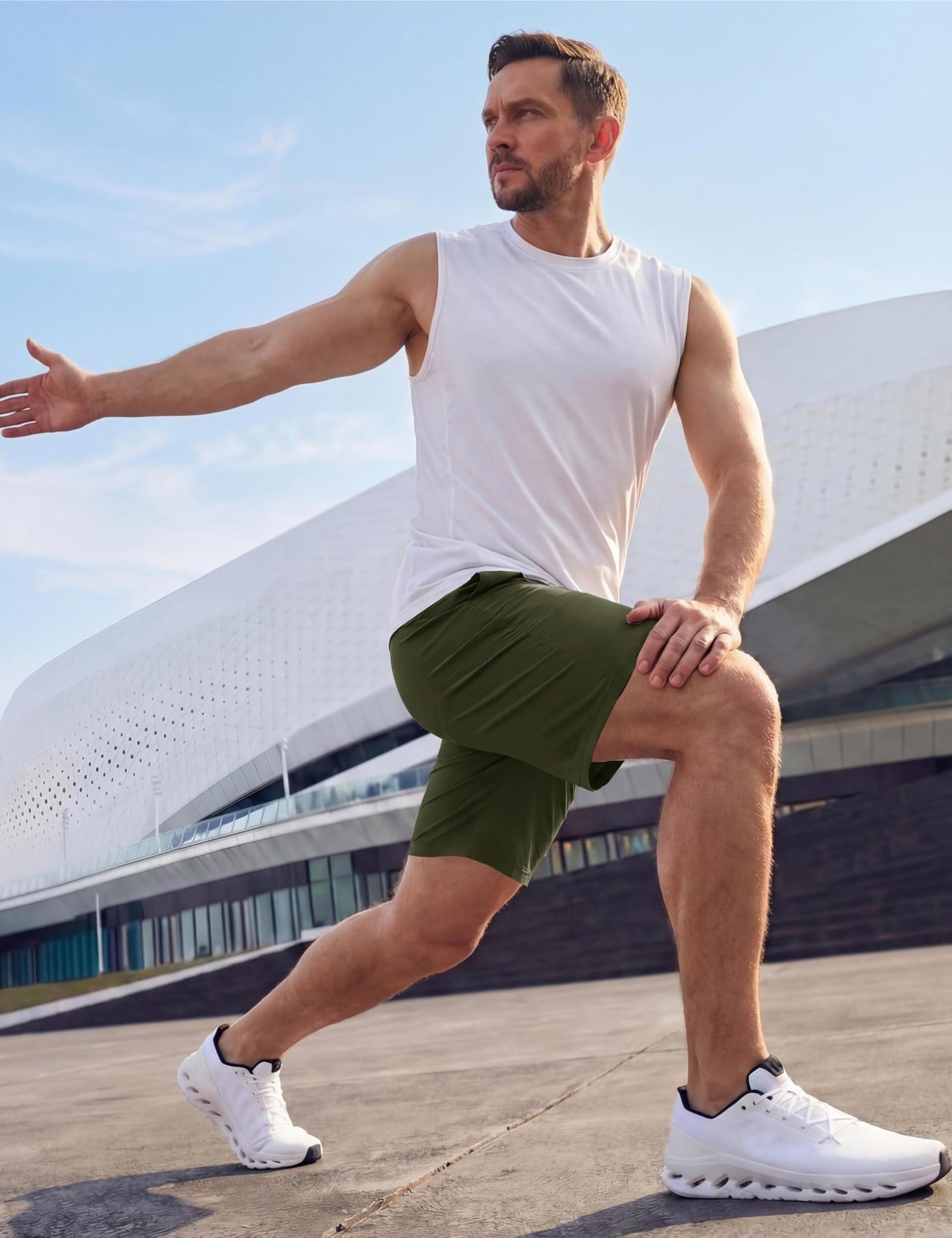 TACVASEN Mens Athletic Shorts Quick Dry Lightweight Running Gym Shorts Basketball Sports Hiking Summer Outdoor Workout Casual