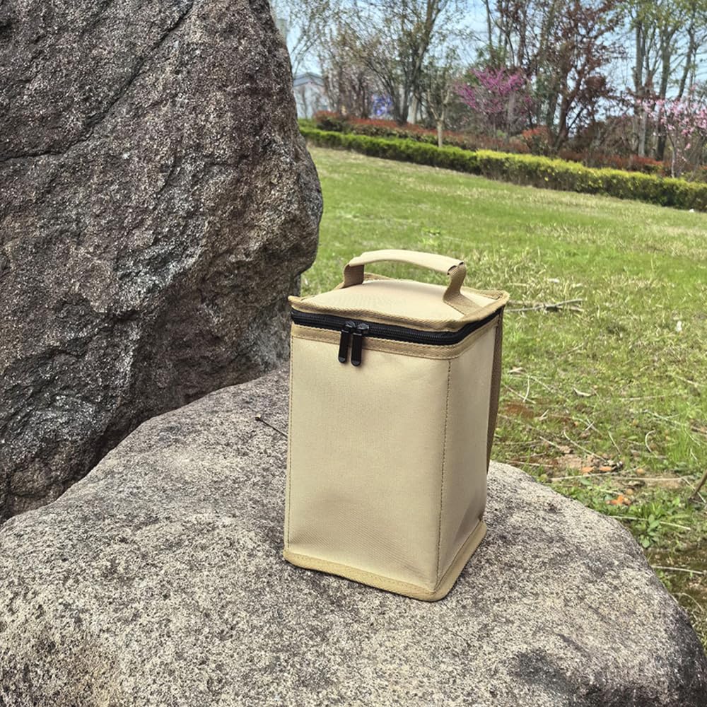 Fuel Cylinder Storage Bag, Butane Fuel Tank Cover with Handle Gas Cylinder Tank Accessories for Outdoor Camping Cooking