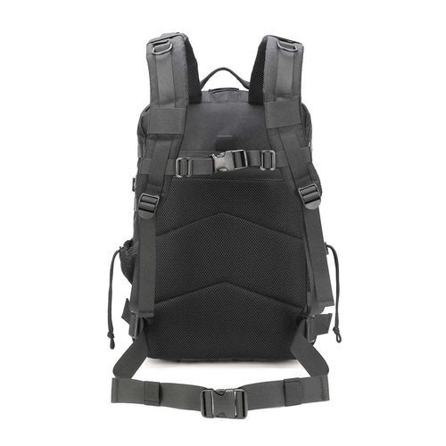VTACOUTV Gun Backpack for Men 45L Military Tactical Backpack with Holster of Handguns, Bug Out Bag Army Molle Daypack 3-Day Pack W.Side Pocket for Gym Camping Hiking Trekking(Black)
