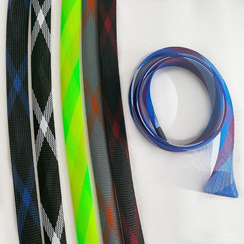 Yontree 6 Pack Fishing Rod Sleeve, Fishing Rod Cover Braided Mesh Rod Sleeves Socks, Fishing Pole Sleeve for Spinning/Casting/Sea/Fly Fishing Rod