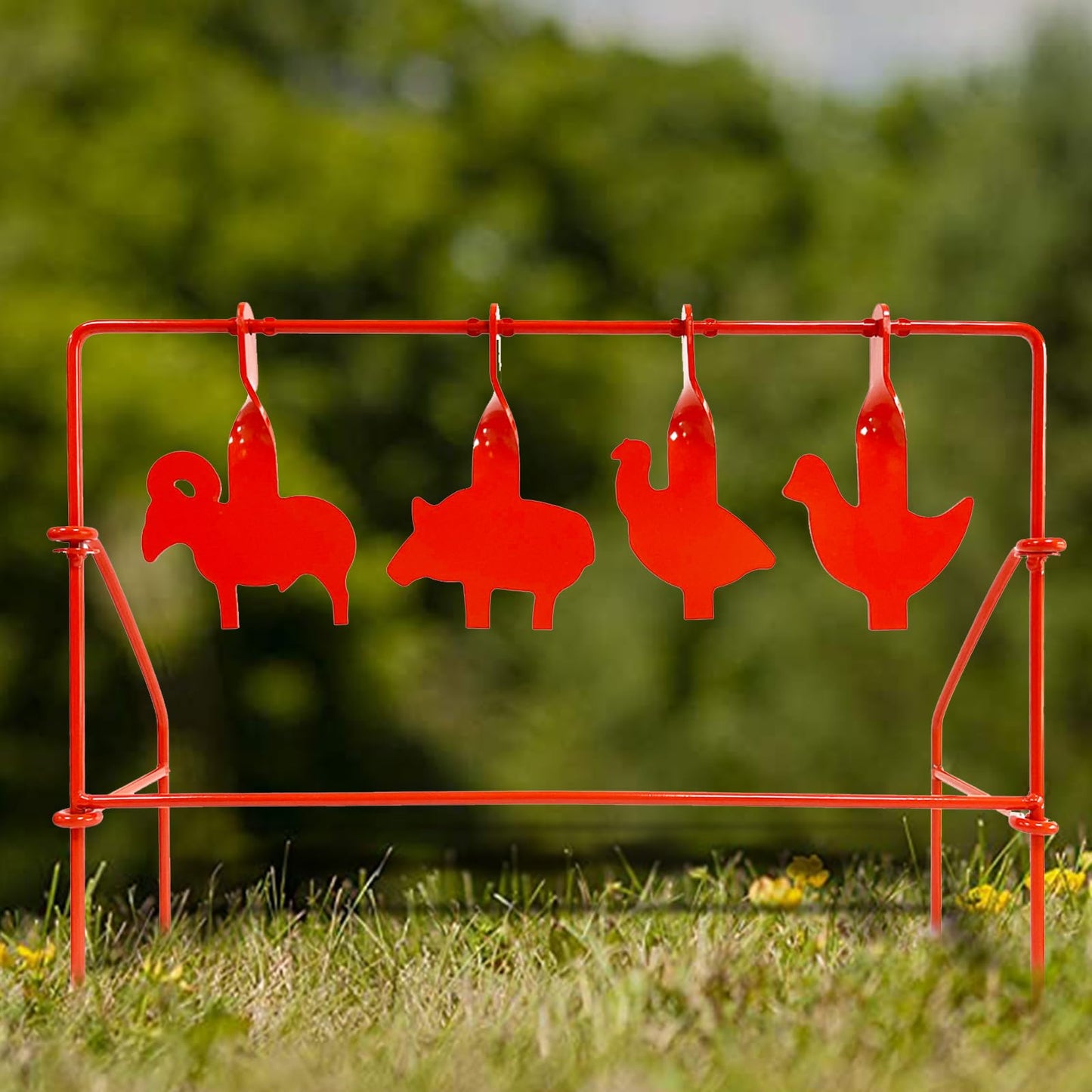 Atflbox BB Gun Target Animal Silhouette Heavy Metal Spinning Pellet Airsoft Shooting Target for Outdoor, Rated for .177 .20 Caliber