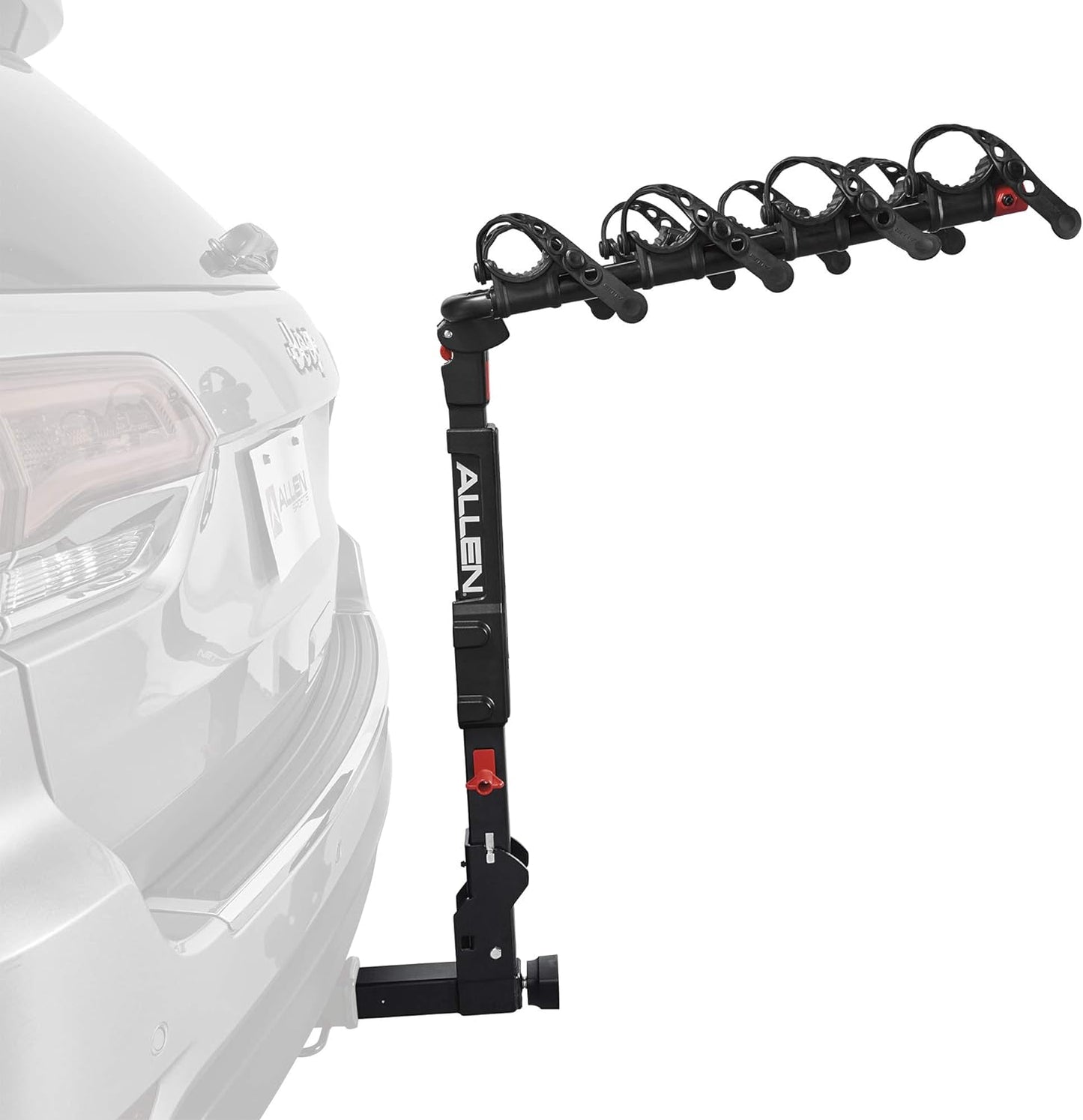 Allen Sports Deluxe Locking Quick Release 4-Bike Carrier for 2 Inch Hitch, Model 542QR, Black