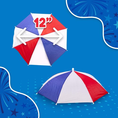 Windy City Novelties Umbrella Hat (Patriotic)