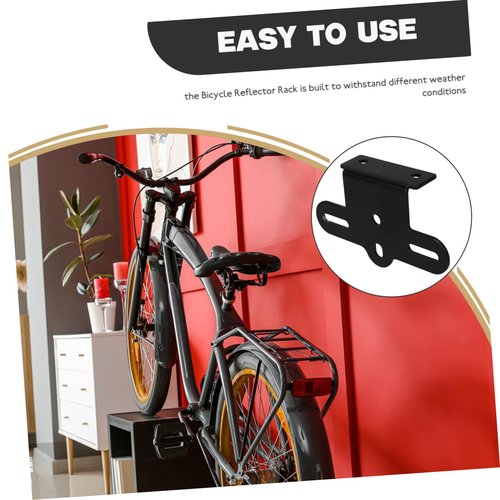 HEALLILY Bicycle Rear Rack Bracket for Bicycle Reflector Rear Reflector Mounting Kit Holder Bike Bet Part for Bike