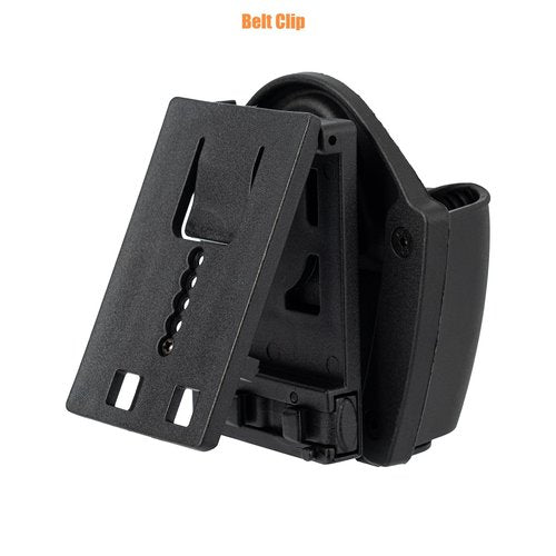 TACNEX Open Top Handcuff Case Quick Release Cuff Holster fit Standard Chain & Hinged Handcuff Holder Polymer Sheath Keeper for Law Enforcement Police Prison/Correctional Officer Belt Clip