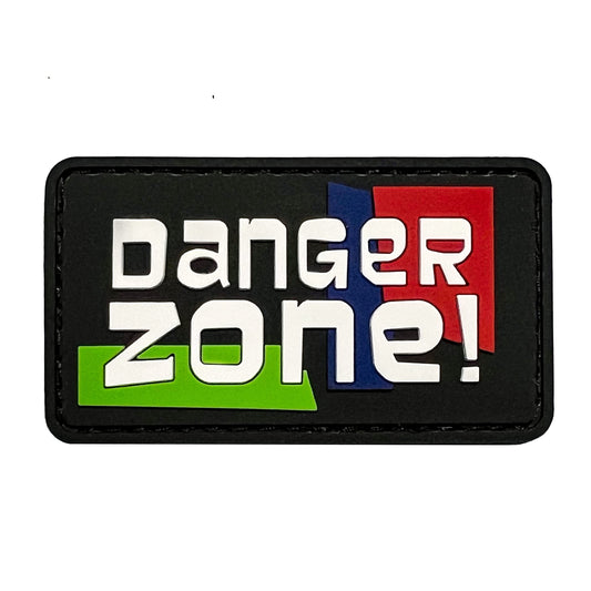 Danger Zone - PVC Morale Patch | Hook & Loop Backing