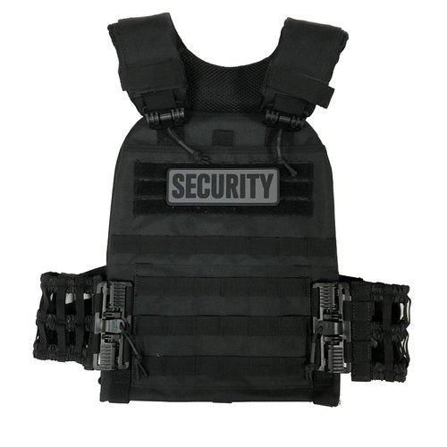 uuKen 3Pcs Security Patch Gray Background for Hats Caps Bags Backpacks Vests Clothing (3 Pack, 1Pcs 4" x 1.4", 1Pcs 6" x 2", and 1Pcs 8.5" x 3")