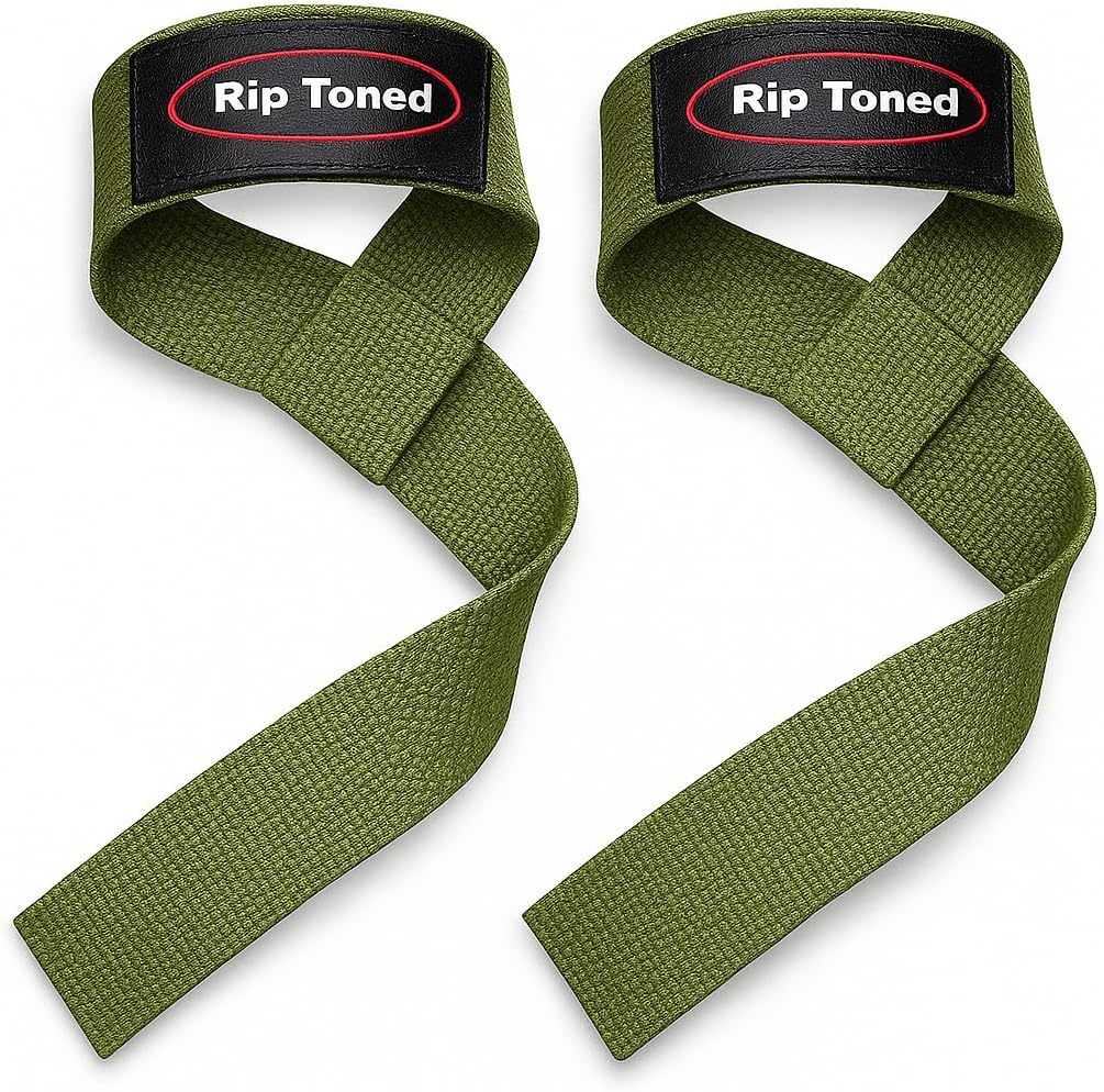 Rip Toned Performance Wrist Straps For Weightlifting - 23" Weight Lifting Straps for Men, Women (Padded) - Cotton Gym Wrist Wraps for Deadlift, Strength Training, Powerlifting, Bodybuilding