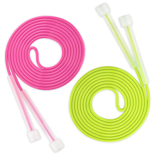 Adjustable Soft Jump Rope for Kids and Adults - Skipping Rope With PVC Handles and Back Cover for Exercise, Outdoor Fitness - Suitable for Boys, Girls, Women, Men