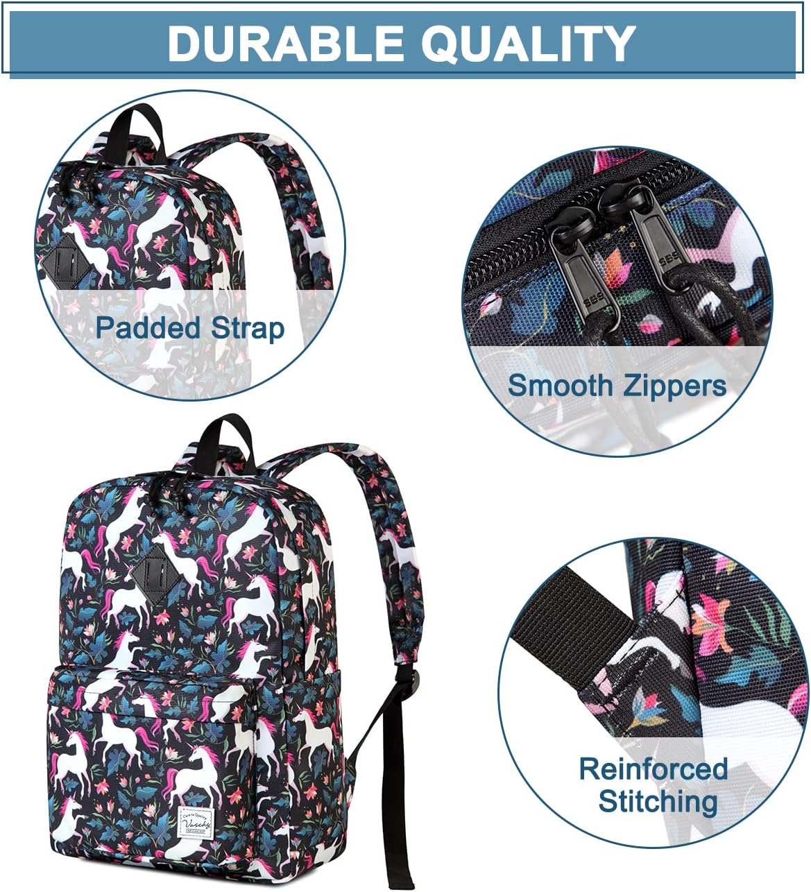 VASCHY Backpacks Handbags, Lavender, M
