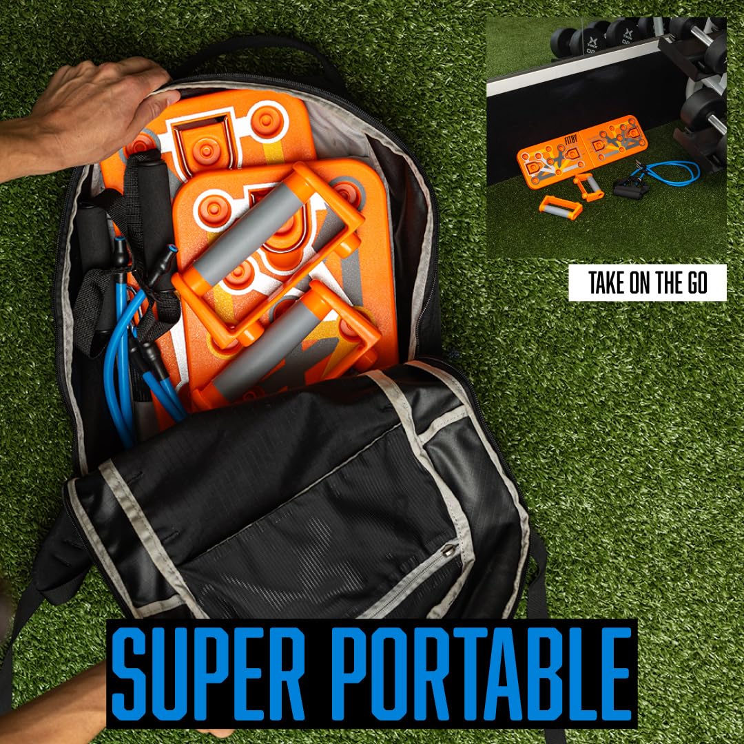 Foldable Push Up Board for Men and Women- Multifunctional Workout Equipment - Foldable Push Up Bar- Fitness Gym Equipment- Portable Board for Home Exercise and Workout - Push Up Board by Fitby