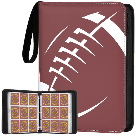 Football Card Binder with Sleeves, 900 Pockets Trading Card Binder,9 Pocket Card Binder Holder Album Storage Organizer Case Compatible with Football Baseball Card and other Trading Cards