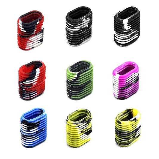 9Pack Rubber Fishing Reel Handle Grip Sleeve Non-Slip Baitcaster Knob Covers for Casting or Spinning Reel Customizable Handle Cover Tape Baitcasting Baitcaster Handle Grip