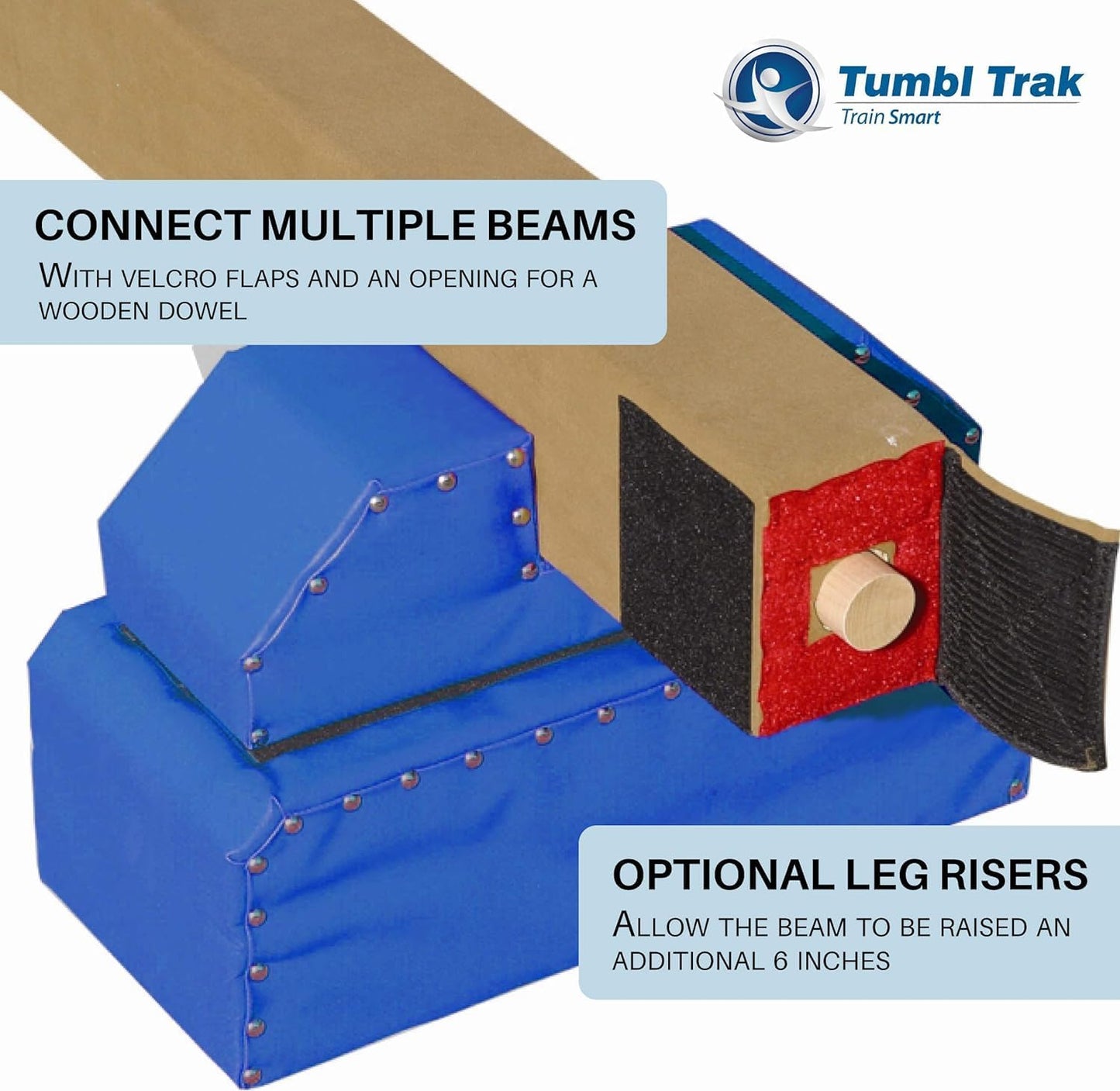 Tumbl Trak Brianna Balance Beam, Suede