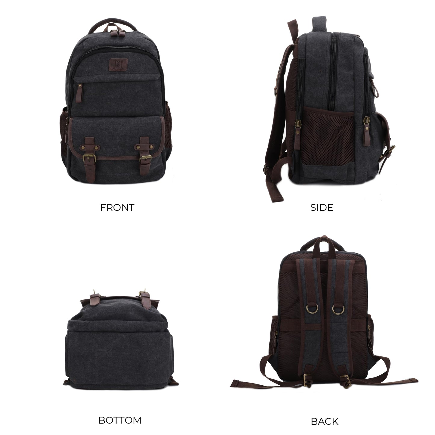 JESSIE & JAMES Alpine CCW Lock and Key For Men Women Outdoors Backpack - Black