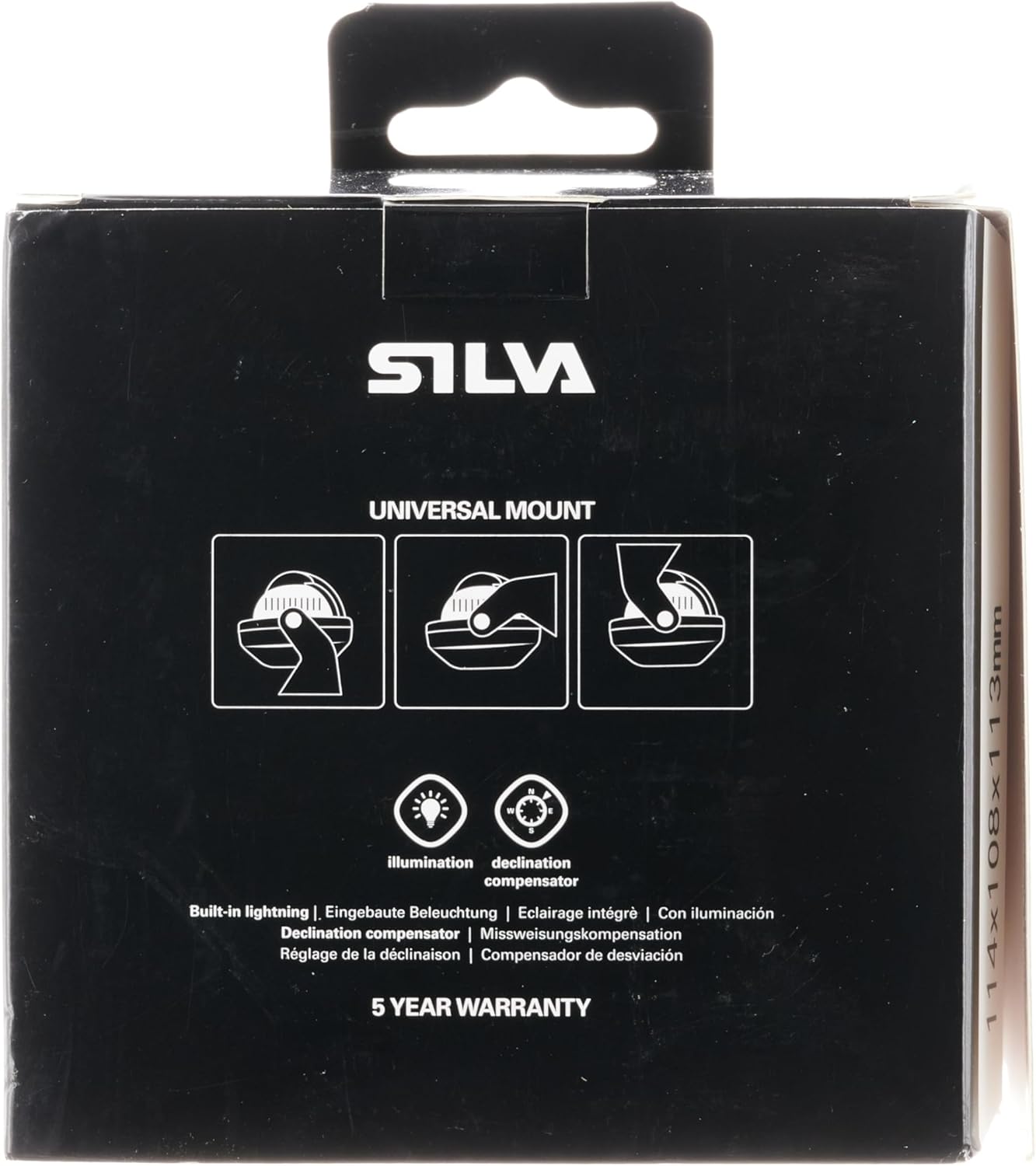 Silva C58 Black Compass - Precision Navigation Tool, One Size