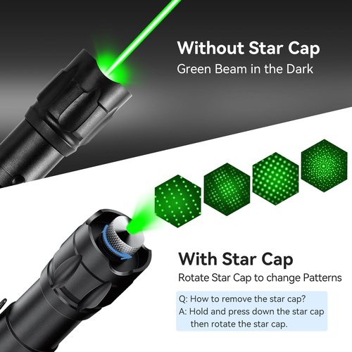 MIPREZT [Professional] Rechargeable Green Line Light Flashlight Long Distance Range for TV/LED/LCD Screens Tactical Flashlights Presentation Office/Outdoors/Astronomic/Construction [002]