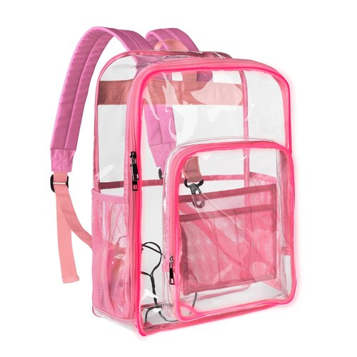 Waterproof Clear Backpack, 3 Modes Illuminated transparent backpack with Adjustable Straps for Women Men, Heavy Duty See Through Backpack for Work Sports Event