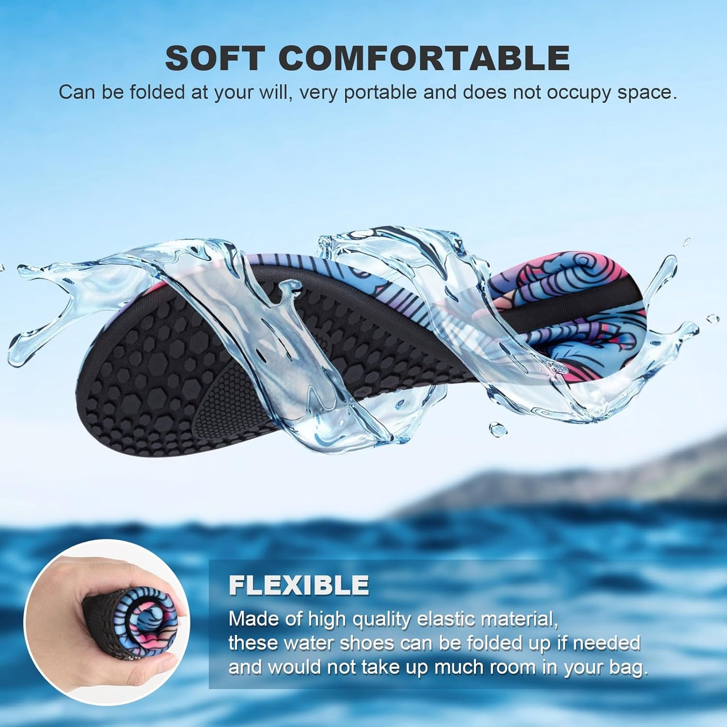 Quick-Dry Tanamo Water Shoes | Aqua Socks for Men & Women | Beach & Pool