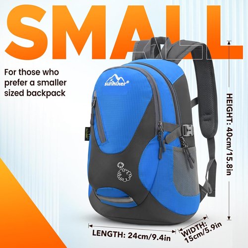 Lightweight Water-Resistant Hiking Backpack for Cycling & Travel - Small Daypack M0714