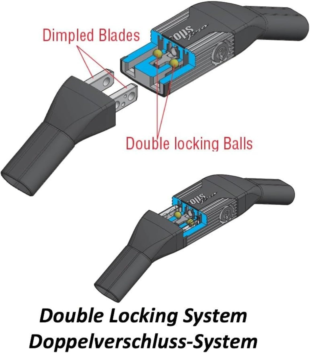 K4-66 Bike Chain Lock, 3.6ft Black with 3 Keys, Bike Locks Heavy Duty Anti-Theft Chain Lock with Double Locking Sylinder, Securing Your Bicycle or Motorcycle.