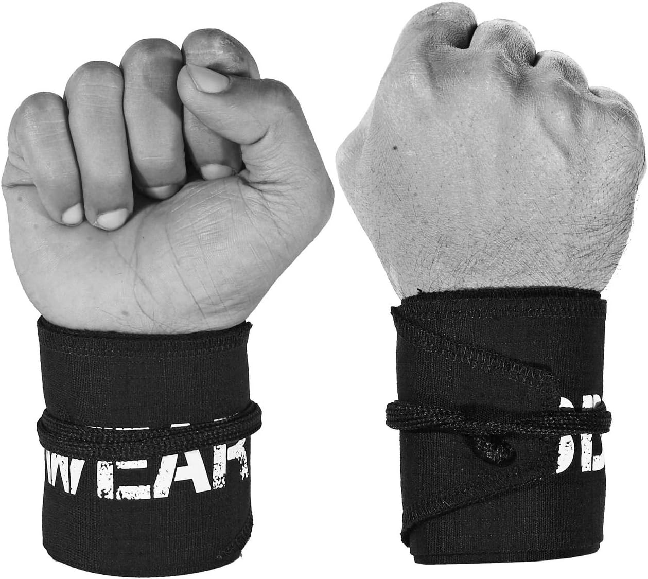 Powerlifting Wrist Wraps for Strength Training & CrossFit - One Size Fits All
