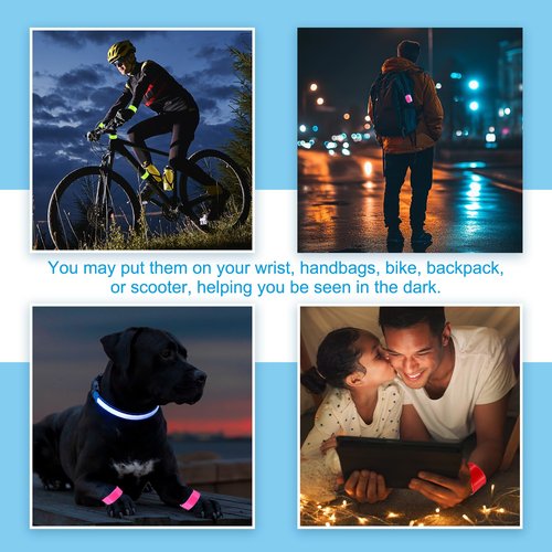 PATIKIL Reflective Slap Bands, 12 Pcs Reflector Band Snap Bracelet Armbands High Visibility Safety Reflectors Wrist Strap Strips for Night Jogging Cycling Running Hiking, Yellow