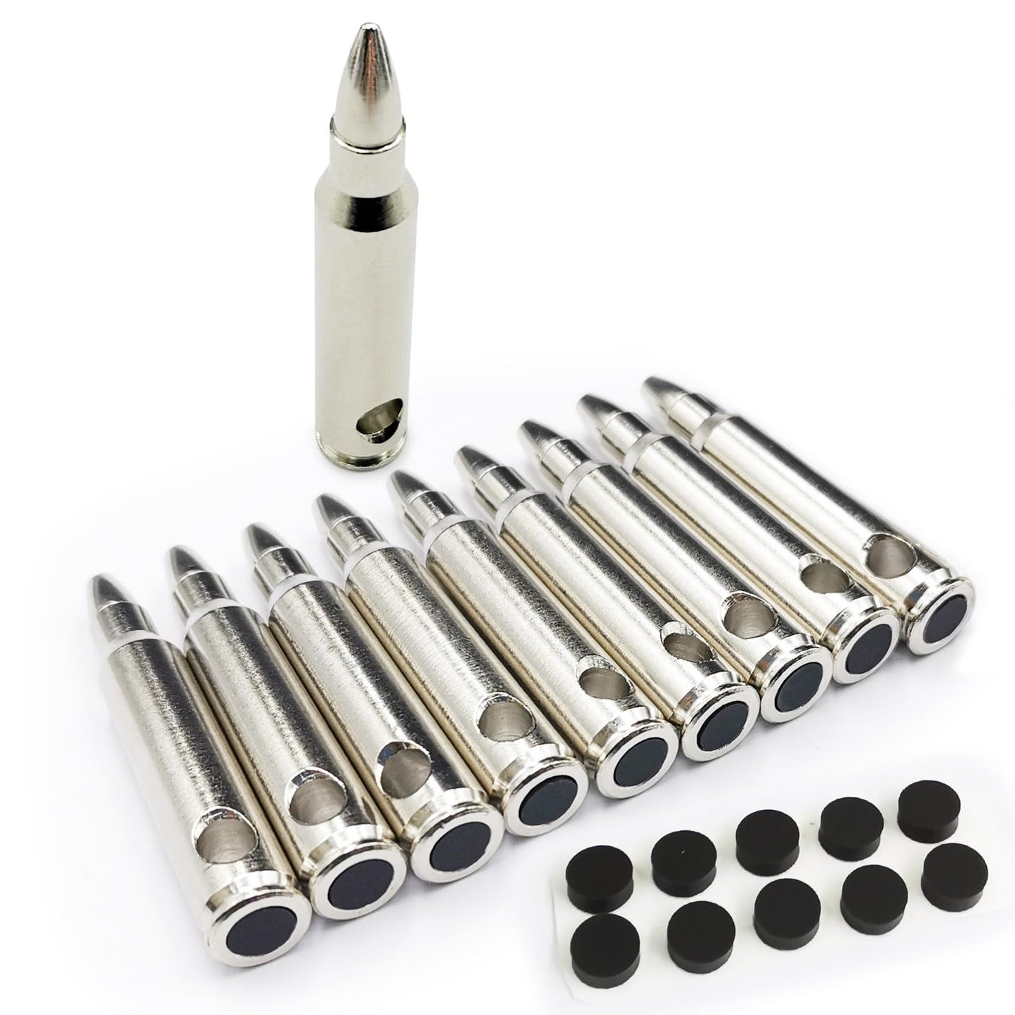 Angeebin Training Snap Caps for Dry Fire Training Dummy Rounds Practice Safe Loading Firing (223REM-10pcs)