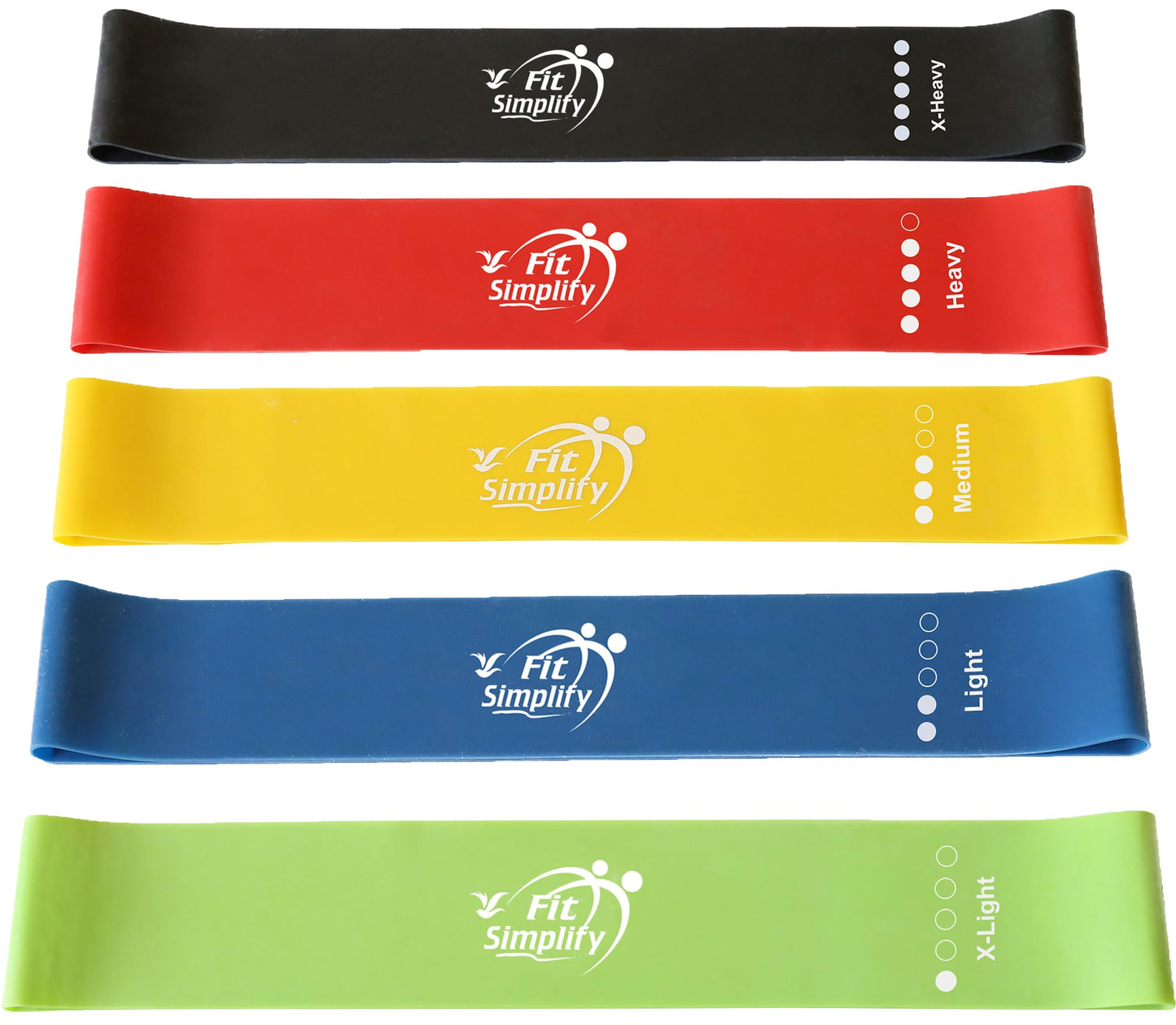 Fit Simplify Resistance Loop Exercise Bands and Fabric Resistance Hip Bands