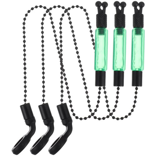 Toddmomy 3pcs Fishing Alarm Fishing Accessories Carp Bite Indicator Iron Fishing Alarm Hanger Rack Fishing Tool Supplies Fish Bite Alarms Fishing Alarm Chain Fishing Bite Alarm