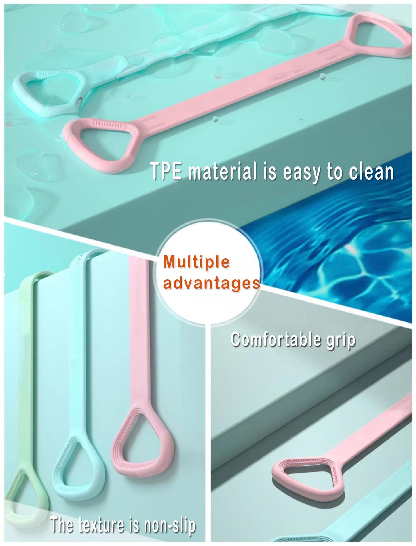 Figure 8 Resistance Band, Arm Back Shoulder Exercise Elastic Rope Stretch Fitness Band, Foot, Leg, Hand Stretcher, Arm Exerciser for Yoga Pilates Stretching Physical Therapy, Home Gym Workout(Pink)