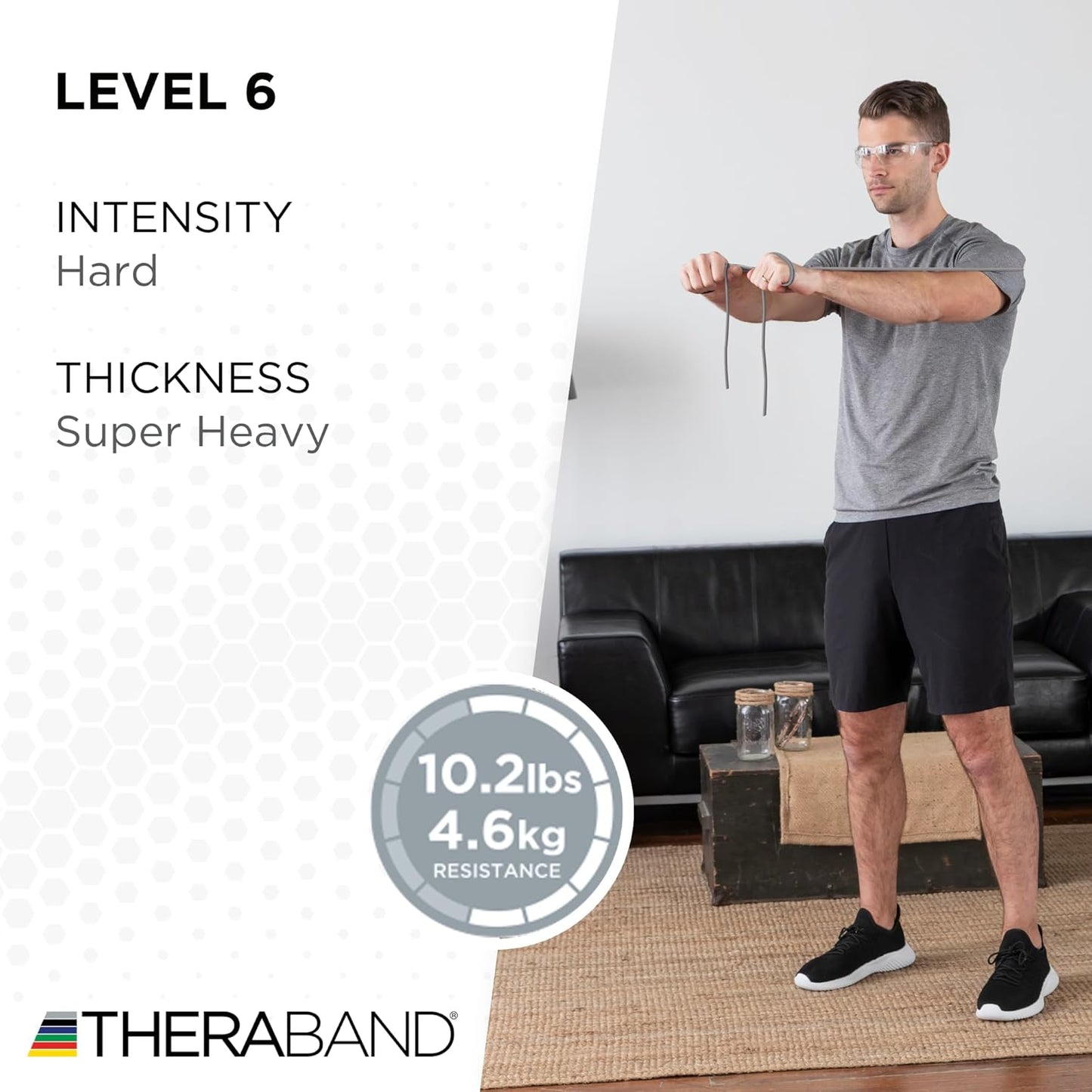 THERABAND Latex Resistance Tubing, Green, Heavy, Level 3, 100 ft Roll, Professional Grade Resistance Band for Exercise, Upper and Lower Body Workouts, Cut-to-Length, Color-Coded Levels