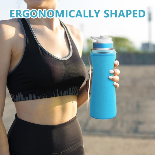 Protective Sleeve Compatible with 22 oz Cirkul Water Bottle, Fit for 22 oz Plastic & Stainless Steel Bottles, Anti-slip Cover Made for Cirkul Accessories, Sweat Absorbing Material, Purple Camo