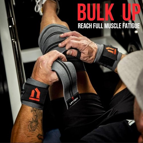 COMP 18'' Wrist Wraps - Wrist Wraps for Weightlifting Men and Women Suitable - Thumb Loop Wrist Straps for Powerlifting, Strength Training, Lifting - Pair of 2